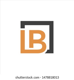 LB logo design. Vector illustration.