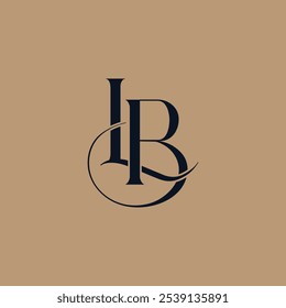 LB logo design. Vector illustration