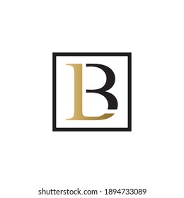 lb luxury logo design vector icon