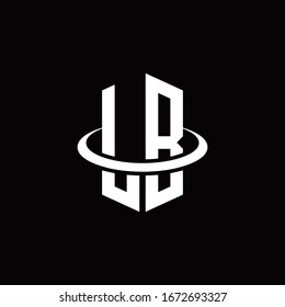 LB monogram logo in a hexagon style and surrounded by a ring