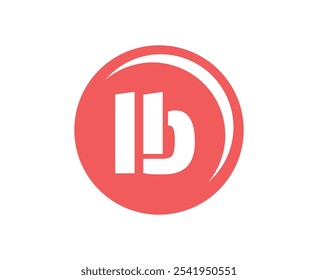 LB sport emblem or team logotype. Ball logo with a combination of Initial letter L and B for balls shop, sports company, training, club badge. Vector illustration.