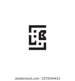 LB square concept retro logo in high quality professional design that will print well across any print media