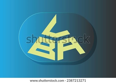 LBA, BA, logos. Abstract initial monogram letter alphabet logo design Stock photo © 