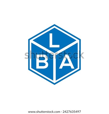 LBA letter logo design on black background. LBA creative initials letter logo concept. LBA letter design.
 Stock photo © 