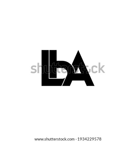 lba letter original monogram logo design Stock photo © 