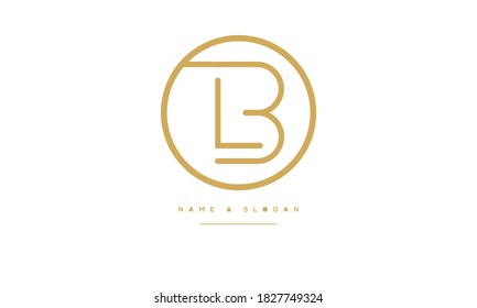 LB,BL ,L ,B   Abstract Letters Logo Monogram