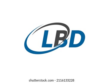 LBD letter creative modern elegant swoosh logo design