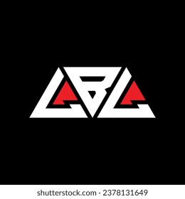 LBL triangle letter logo design with triangle shape. LBL triangle logo design monogram. LBL triangle vector logo template with red color. LBL triangular logo Simple, Elegant, and Luxurious design.