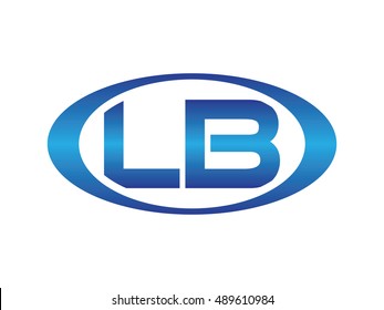 LB-letter abbreviations blue oval logo