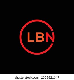 LBN letter logo creative design. LBN unique design