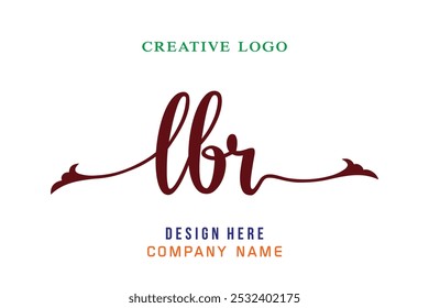 El logotipo de letras LBR es simple, fácil de entender y autorizado