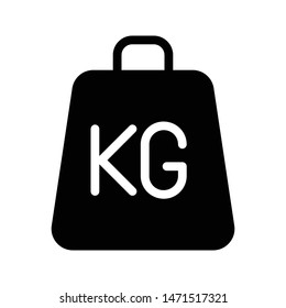 lbs glyph flat vector icon