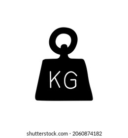 Lbs Measure Weight icon in solid black flat shape glyph icon, isolated on white background 