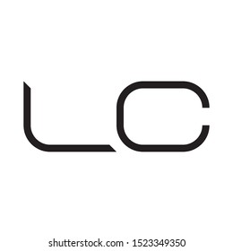 LC initial letter logo template vector icon design