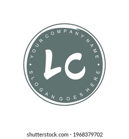 LC Initial logo Branding Brush wedding business