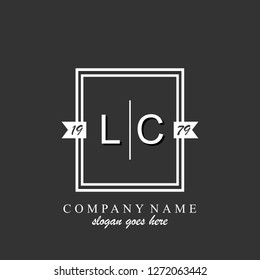 LC Initial logo template vector