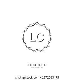 LC Initial logo template vector