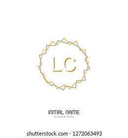 LC Initial logo template vector