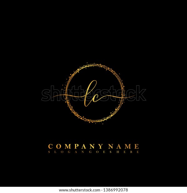 Download Lc Initial Luxury Handwriting Logo Vector Stock Vector ...