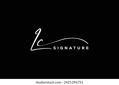 LC initials Handwriting signature logo. LC Hand drawn Calligraphy lettering Vector. LC letter real estate, beauty, photography letter logo design.