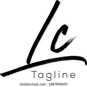 LC  Letter Initial Logo Design, Vector Template