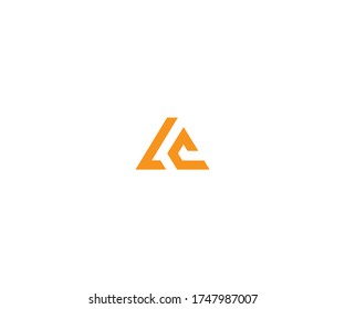 lc letter logo design vector