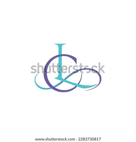 L,C letters vector monogram. L,C letters logo. LC letters emblem [[stock_photo]] © 