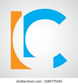 LC Logo.LC Letter Icon Design Vector Illustration.