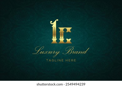 LC LUXURY LETTER LOGO DESIGN. It is a luxury letter monogram logo, this logo is made by combining two letters