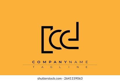 LCD abstract letter design. Modern Business Logo Design With Abstract Typography and Contemporary Style