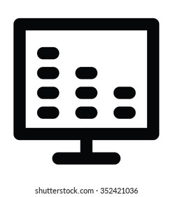 
Lcd Bold Line Icon
