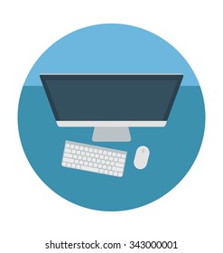 LCD Colored Vector Illustration 