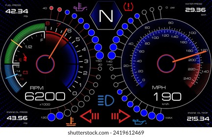 LCD Digital Back-ight-Motorrad-Speedometer Tachometer Odometer MotorBike Instrument Scooter Dirt-Bike