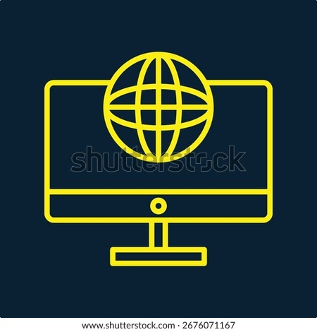LCD Globe trendy artwork design useful creative vector Illustration fascinating colorful background.eps