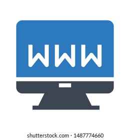 lcd glyph colour vector icon