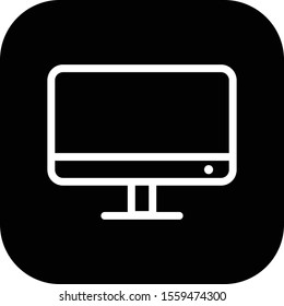 Lcd icon isolated on abstract background
