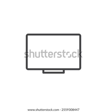 Lcd icon Logo symbol outline set