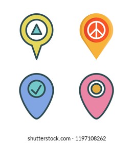 lcd icon set. vector set about placeholder icons set.