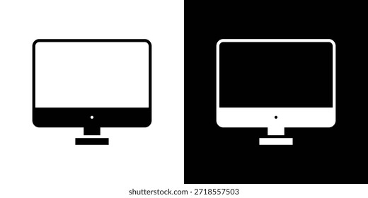 ILUSTRACIÓN VECTORIAL del icono del LCD - iconos negros del vector del estilo de la alta calidad