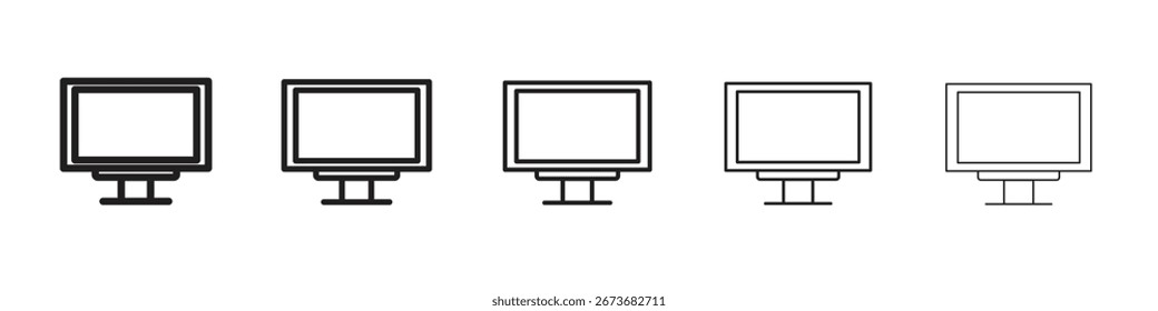 ILUSTRACIÓN VECTORIAL del icono del LCD aislada