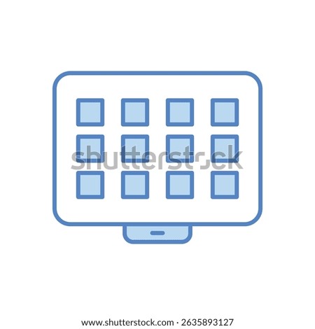Lcd Icon vector stock illustration
