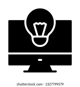 LCD idea glyph icon 