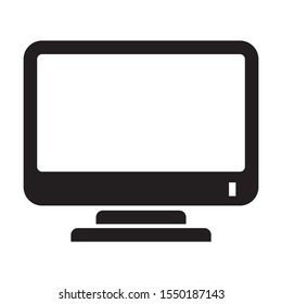 LCD LED Monitor Device Vector Icon with Line for mobile apps and website