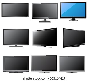 LCD / LED TV Vector Illustration, EPS 10.