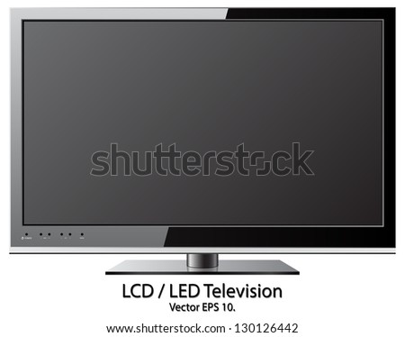 LCD / LED TV Vector Illustration, EPS 10.