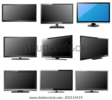 LCD / LED TV Vector Illustration, EPS 10.