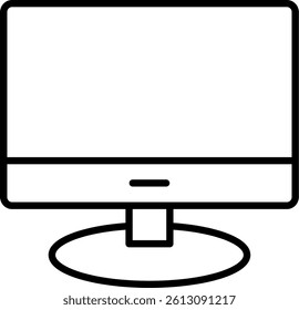 Lcd Line Vector Icon Design