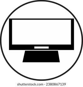 lcd monitor or lcd computer icon for you use technology