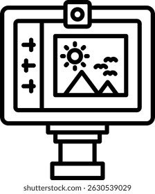 Lcd Novo Vetor De Design De Ícone Criativo