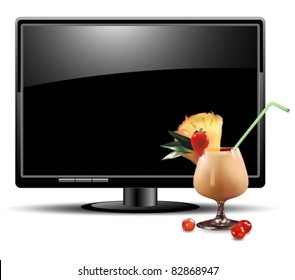 LCD panel with cocktail